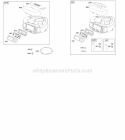 Air Cleaner Blower Housing Diagram and Parts List for 319775-0110-E1  Briggs and Stratton Engine